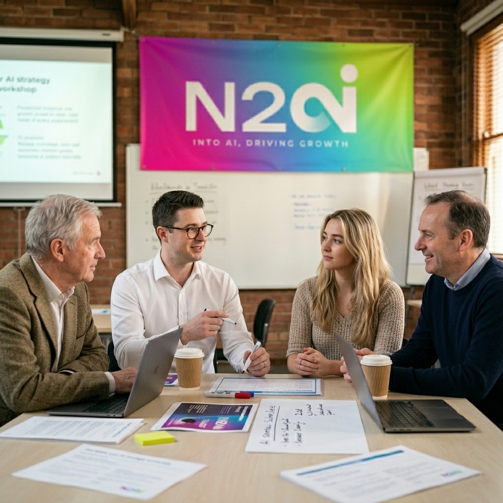 Volodimir facilitating an AI strategy session with N2AI clients